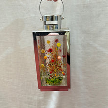 Load image into Gallery viewer, Small Lantern Red, Orange and Yellow Flower Lantern.