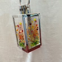 Load image into Gallery viewer, Small Lantern Red, Orange and Yellow Flower Lantern.
