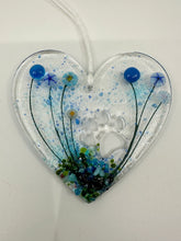 Load image into Gallery viewer, Blue Paw print heart
