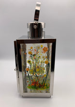 Load image into Gallery viewer, Small Lantern Red, Orange and Yellow Flower Lantern.
