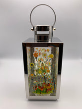 Load image into Gallery viewer, Small Lantern Red, Orange and Yellow Flower Lantern.
