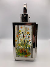 Load image into Gallery viewer, Small Lantern Red, Orange and Yellow Flower Lantern.
