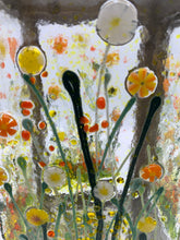 Load image into Gallery viewer, Small Lantern Red, Orange and Yellow Flower Lantern.
